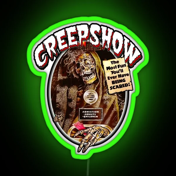 Classic 80s Horror Cartoons Creepshow RGB Neon Sign