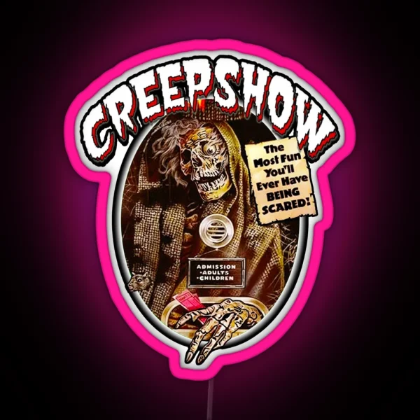 Classic 80s Horror Cartoons Creepshow RGB Neon Sign