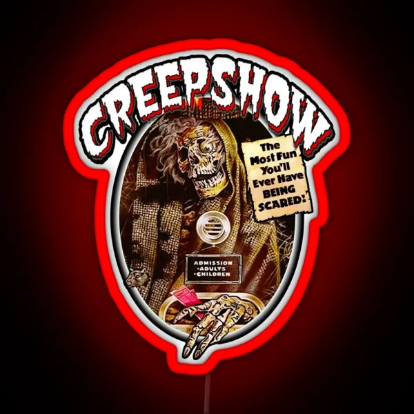 Classic 80s Horror Cartoons Creepshow RGB Neon Sign