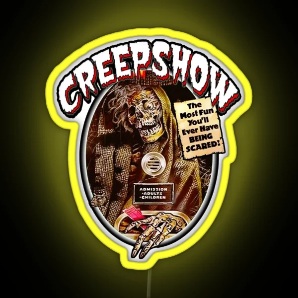 Classic 80s Horror Cartoons Creepshow RGB Neon Sign