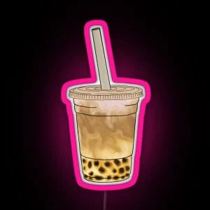 Classic Boba Milk Tea RGB Neon Sign