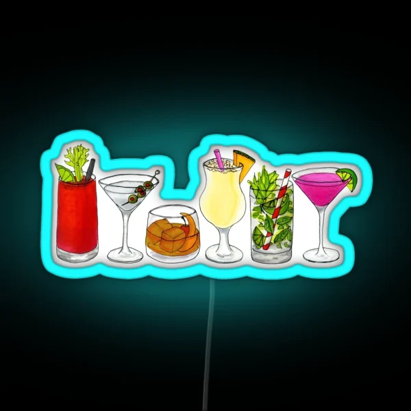 Classic Cocktail Collection RGB Neon Sign