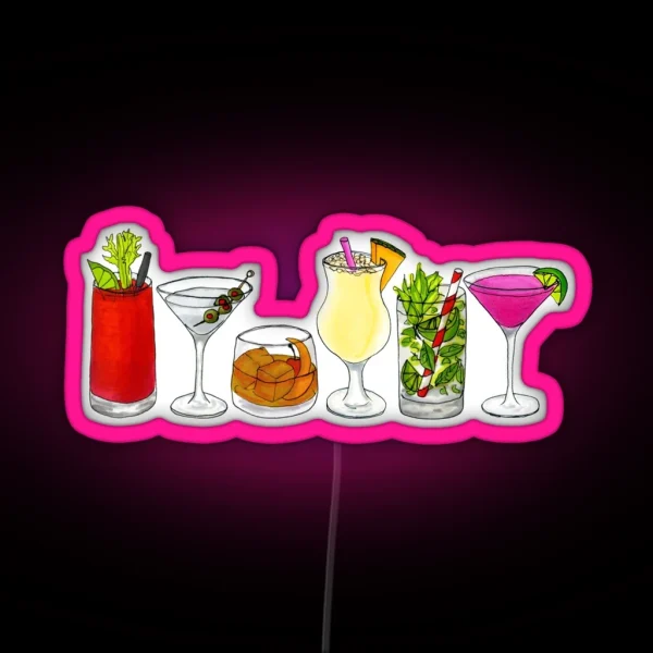 Classic Cocktail Collection RGB Neon Sign