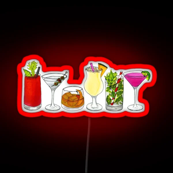 Classic Cocktail Collection RGB Neon Sign