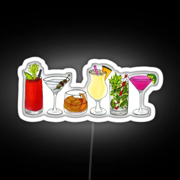 Classic Cocktail Collection RGB Neon Sign