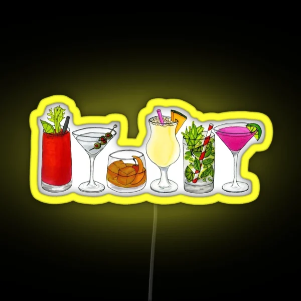 Classic Cocktail Collection RGB Neon Sign