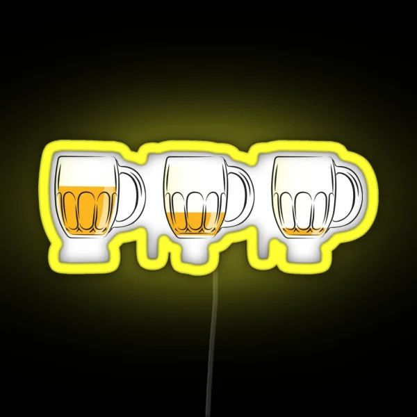 Classic Czech Beer Pours RGB Neon Sign