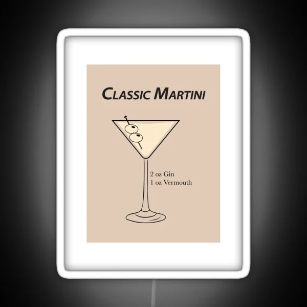 Classic Martini RGB Neon Sign