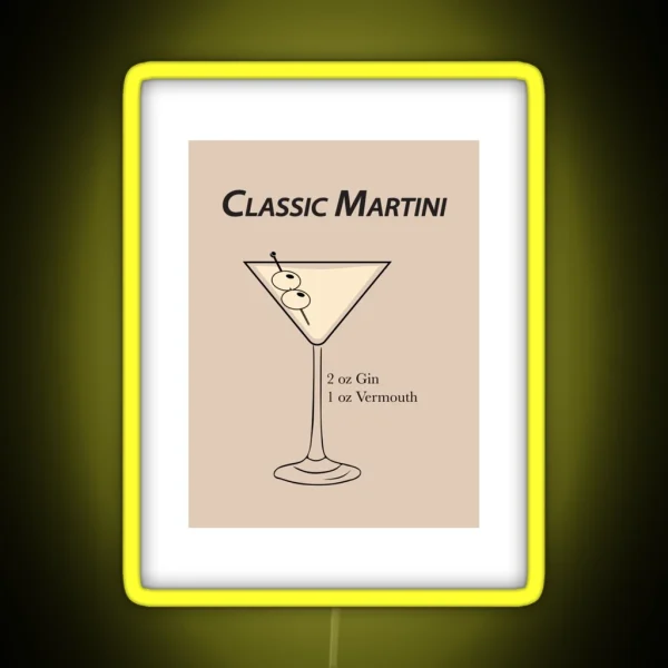 Classic Martini RGB Neon Sign