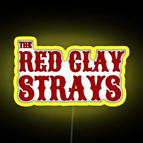 Classic Merch Red Clay Starys Band RGB Neon Sign