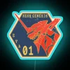 Ergonomic and nostalgic retro aesthetic neon lighting display for enthusiasts