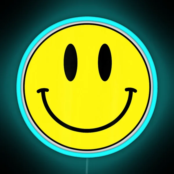 Classic Smile Retro 80S Acid House Emoticon RGB Neon Sign