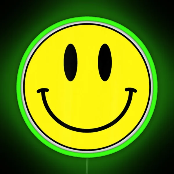 Classic Smile Retro 80S Acid House Emoticon RGB Neon Sign