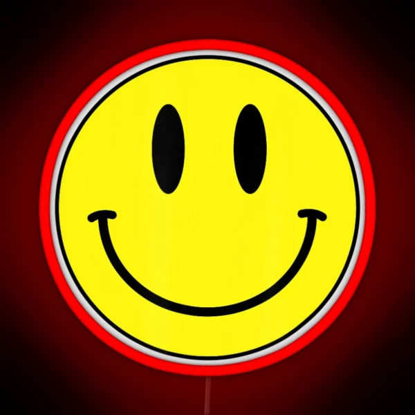 Classic Smile Retro 80S Acid House Emoticon RGB Neon Sign