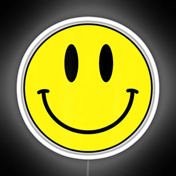 Classic Smile Retro 80S Acid House Emoticon RGB Neon Sign