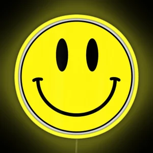 Classic Smile Retro 80S Acid House Emoticon RGB Neon Sign