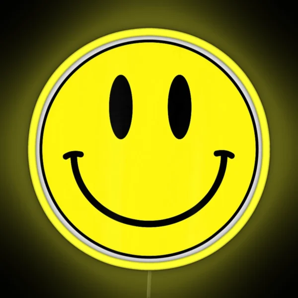 Classic Smile Retro 80S Acid House Emoticon RGB Neon Sign