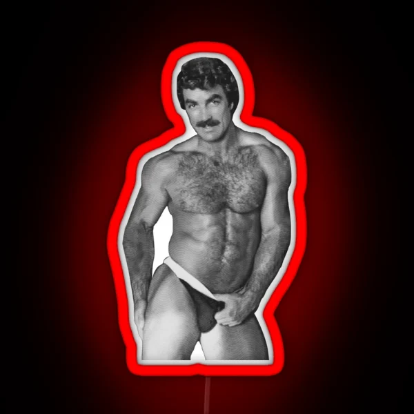 Classic Tom Selleck RGB Neon Sign