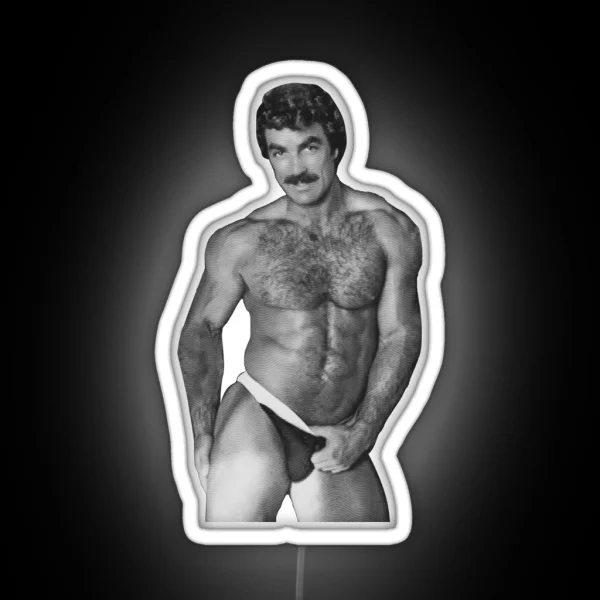 Classic Tom Selleck RGB Neon Sign