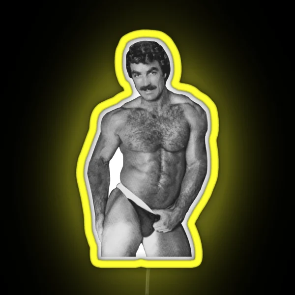 Classic Tom Selleck RGB Neon Sign
