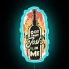 Quirky Wine Lover Personalized Humor Sign with Customizable RGB Lighting Option