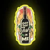Personalized Humorous LED Sign with Color-Changing Wine and Personality Message