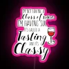 Customizable RGB LED neon bar signs for wine tastings ambiance