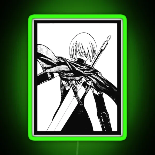 Claymore Clare Japanese Manga Graphic Gift Fan RGB Neon Sign