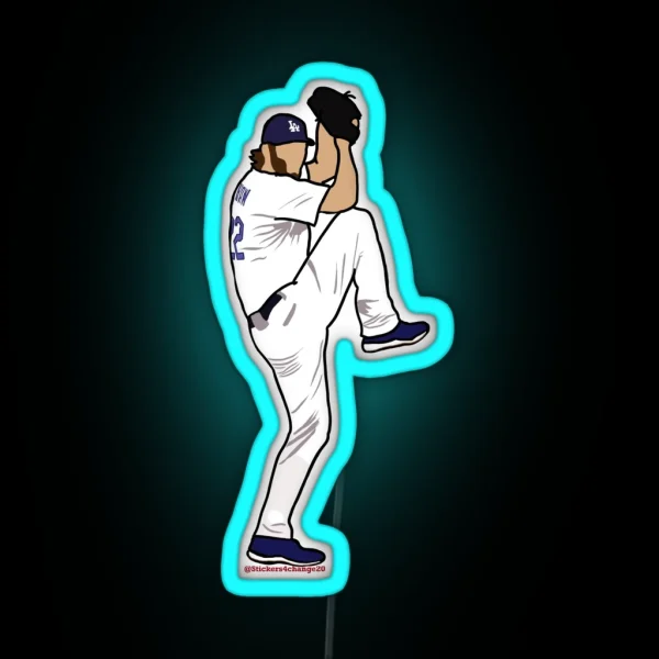 Clayton Kershaw RGB Neon Sign