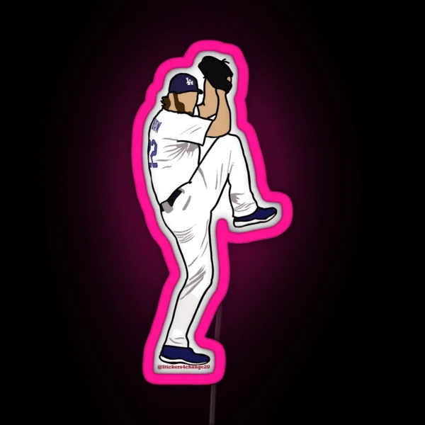 Clayton Kershaw RGB Neon Sign