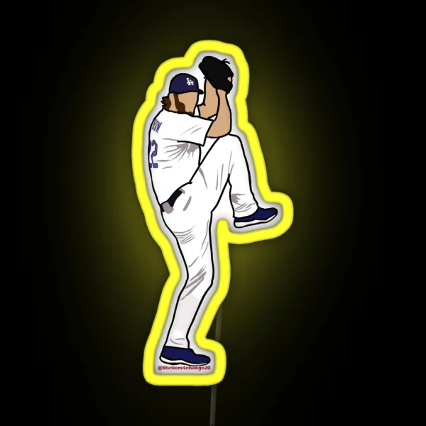 Clayton Kershaw RGB Neon Sign