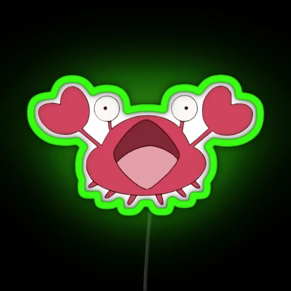 Cleavage Crab RGB Neon Sign