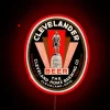 Cleveland Themed Neon Sign for Home Brew Enthusiasts and Locals