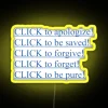 LED Inspirational Forgiveness and Redemption Motivational Wall Decor Sign Display