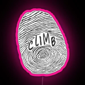 Climb Thumbprint RGB Neon Sign