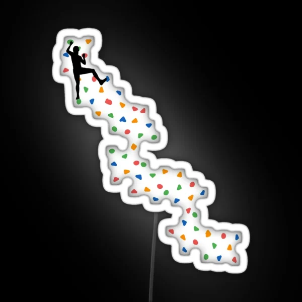Climbing Route Design RGB Neon Sign