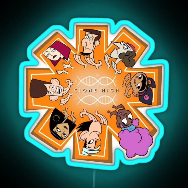 Clone High Sincerity Circle RGB Neon Sign