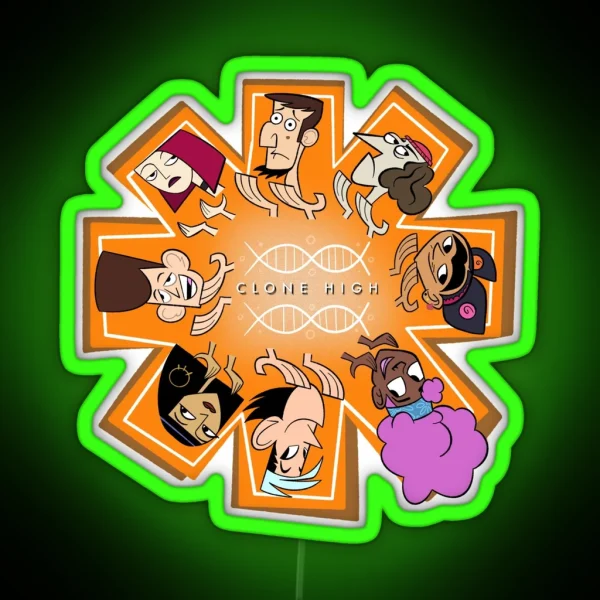 Clone High Sincerity Circle RGB Neon Sign