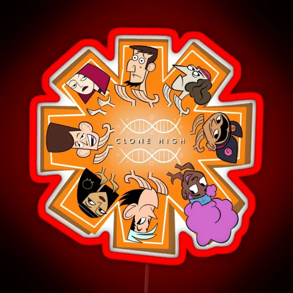 Clone High Sincerity Circle RGB Neon Sign