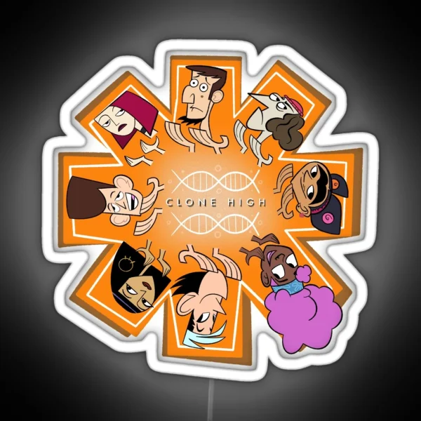Clone High Sincerity Circle RGB Neon Sign