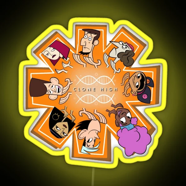 Clone High Sincerity Circle RGB Neon Sign
