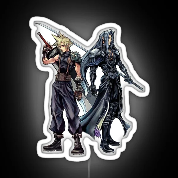 Cloud And Sephiroth RGB Neon Sign