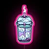 Customizable RGB neon cloud beverage LED display bar wall art