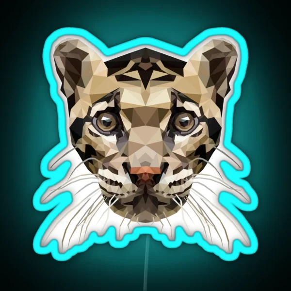 Clouded Leopard RGB Neon Sign