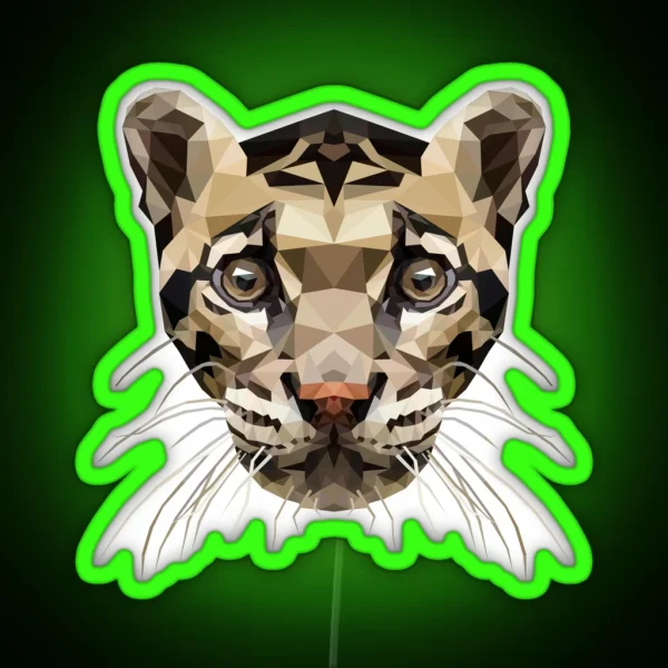 Clouded Leopard RGB Neon Sign