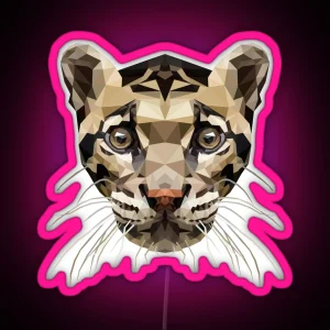 Clouded Leopard RGB Neon Sign