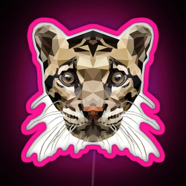 Clouded Leopard RGB Neon Sign