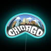 Brighten any space with colorful vibrant Cloud Gate inspired neon art