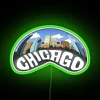 Industrial Chic Cloudgate Bean Shaped Neon Sign with Color Changing RGB