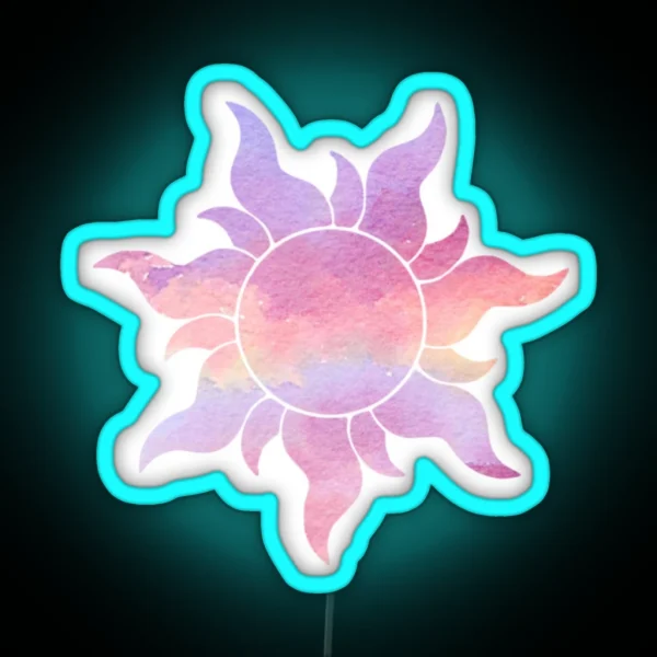 Cloudy Flower RGB Neon Sign